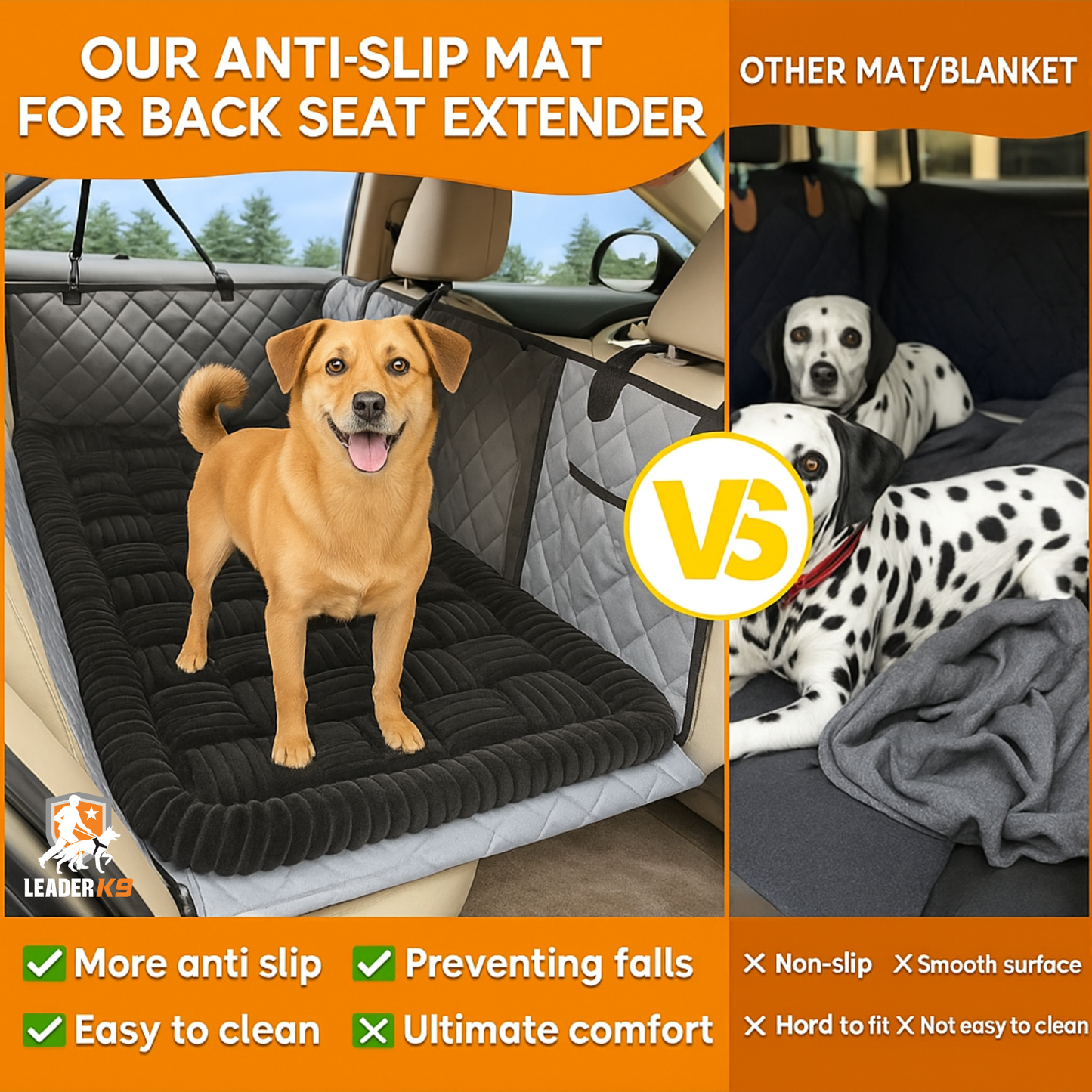 Avroxen K9 Pro™ Plush Backseat Dog Bed