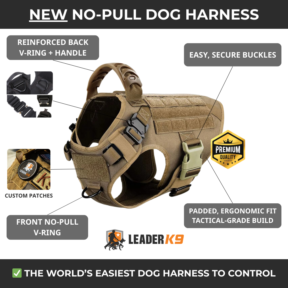 Avroxen K9 Pro™ No-Pull Tactical Dog Harness – Full Control for Power Breeds