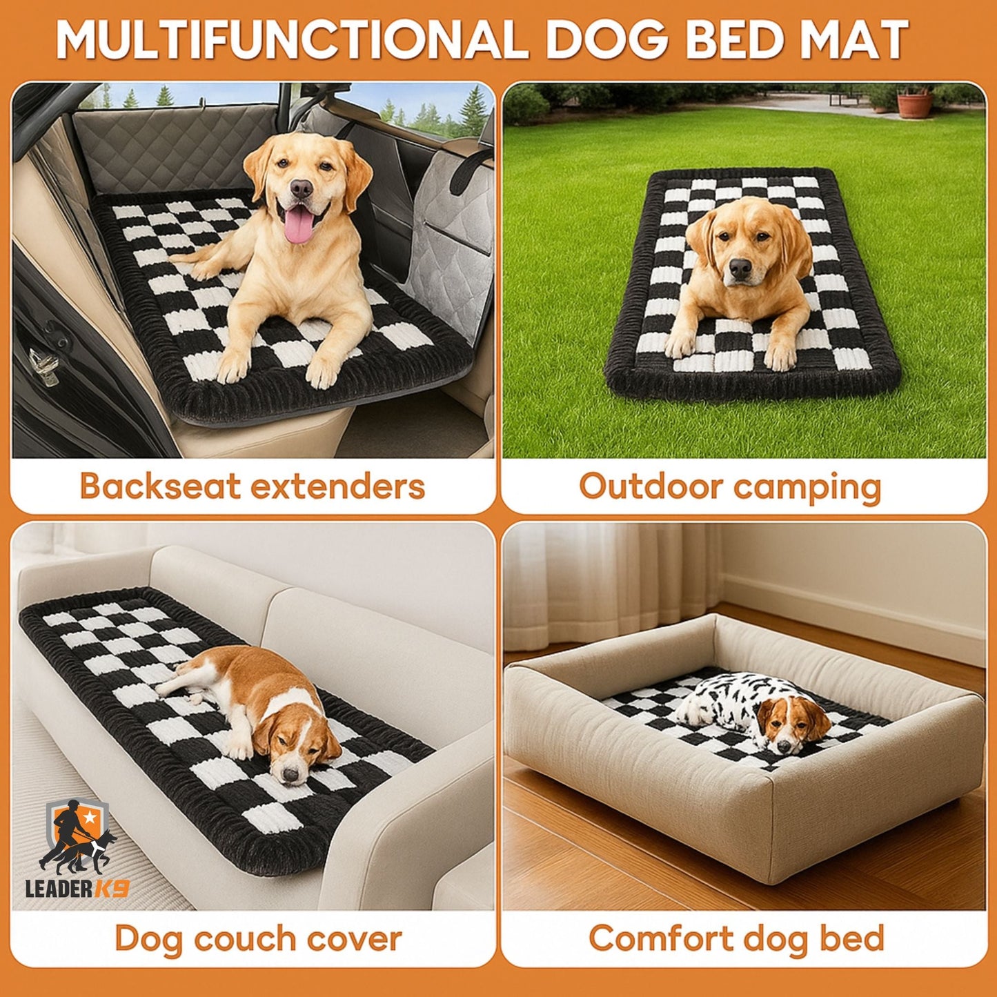 Avroxen K9 Pro™ Plush Backseat Dog Bed