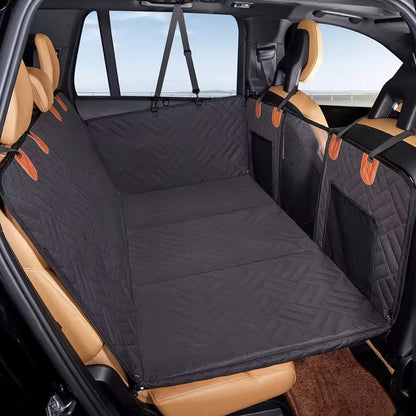 Avroxen K9 Pro™ Waterproof Hard Bottom Dog Car Hammock with Mesh Window & Free Safety Belt