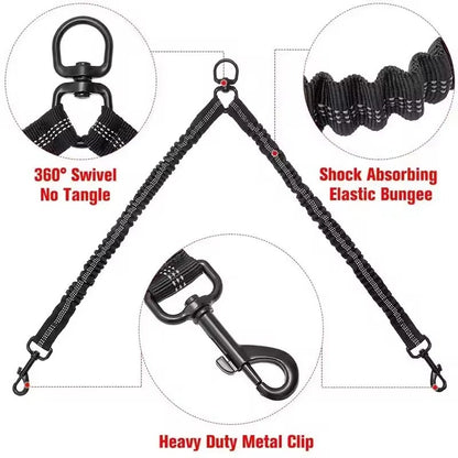 Avroxen K9 Pro™ Tactical Double Dog Leashes