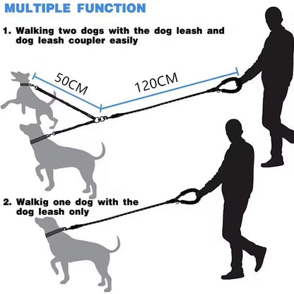 Avroxen K9 Pro™ Tactical Double Dog Leashes
