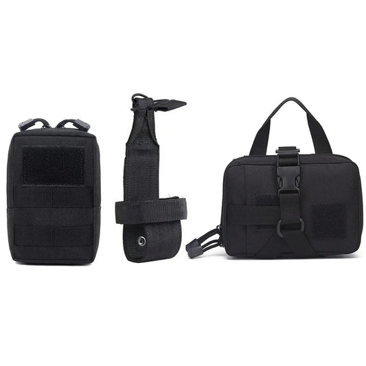 Avroxen K9 Pro™ Tactical Utility MOLLE Pouch For Harness (3-Piece Set)