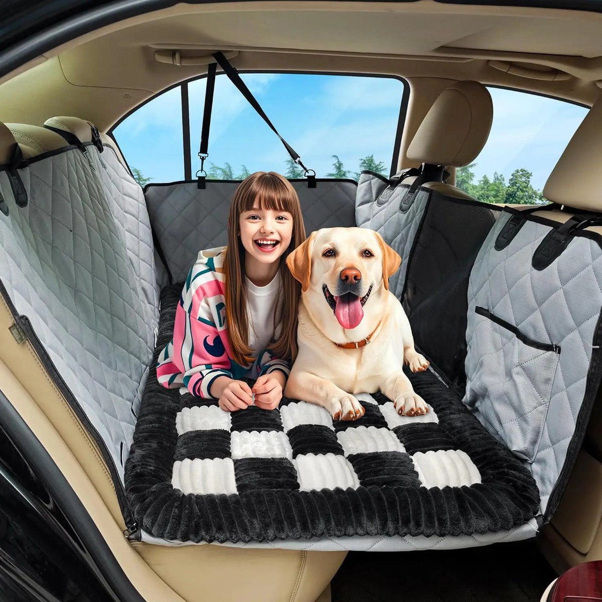 Avroxen K9 Pro™ Plush Backseat Dog Bed