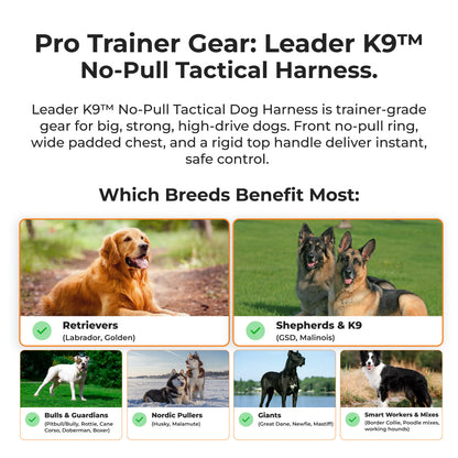 Avroxen K9 Pro™ No-Pull Tactical Dog Harness – Full Control for Power Breeds