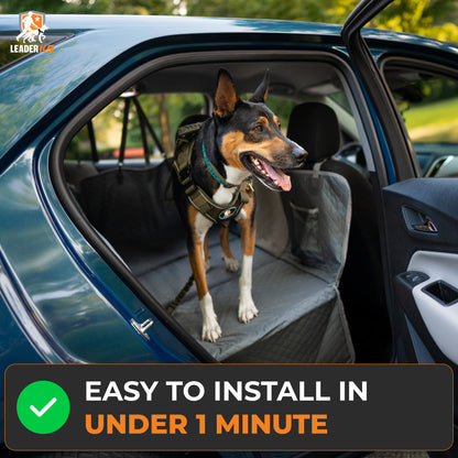 Avroxen K9 Pro™ Waterproof Hard Bottom Dog Car Hammock with Mesh Window & Free Safety Belt